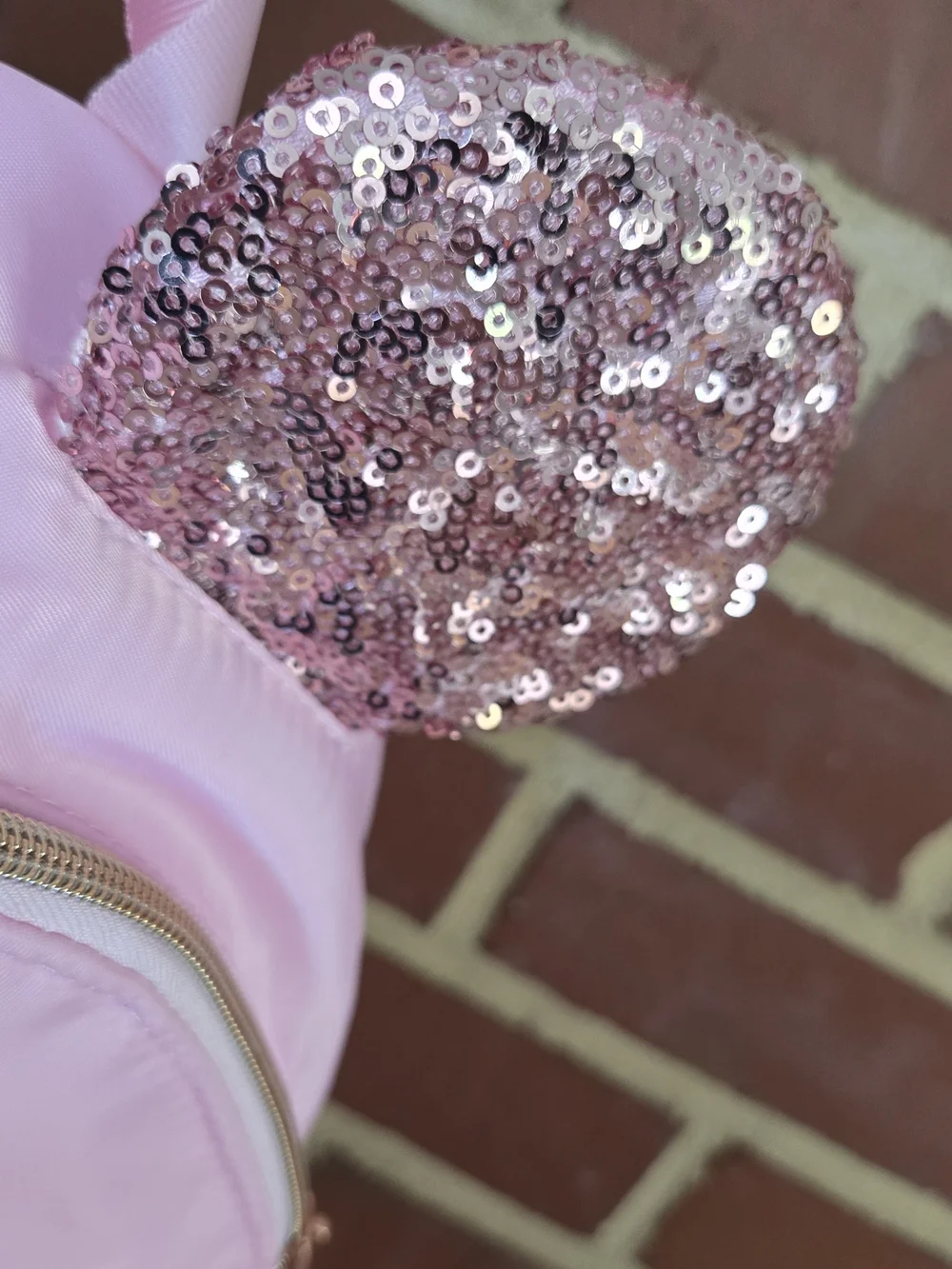 Disney Bibbidi Bobbidi Boutique Pink Sequin Ear Mini Backpack MINT